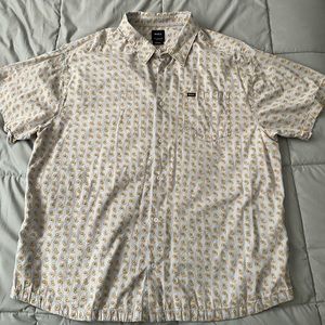 Men’s RVCA button up collared shirt XXL